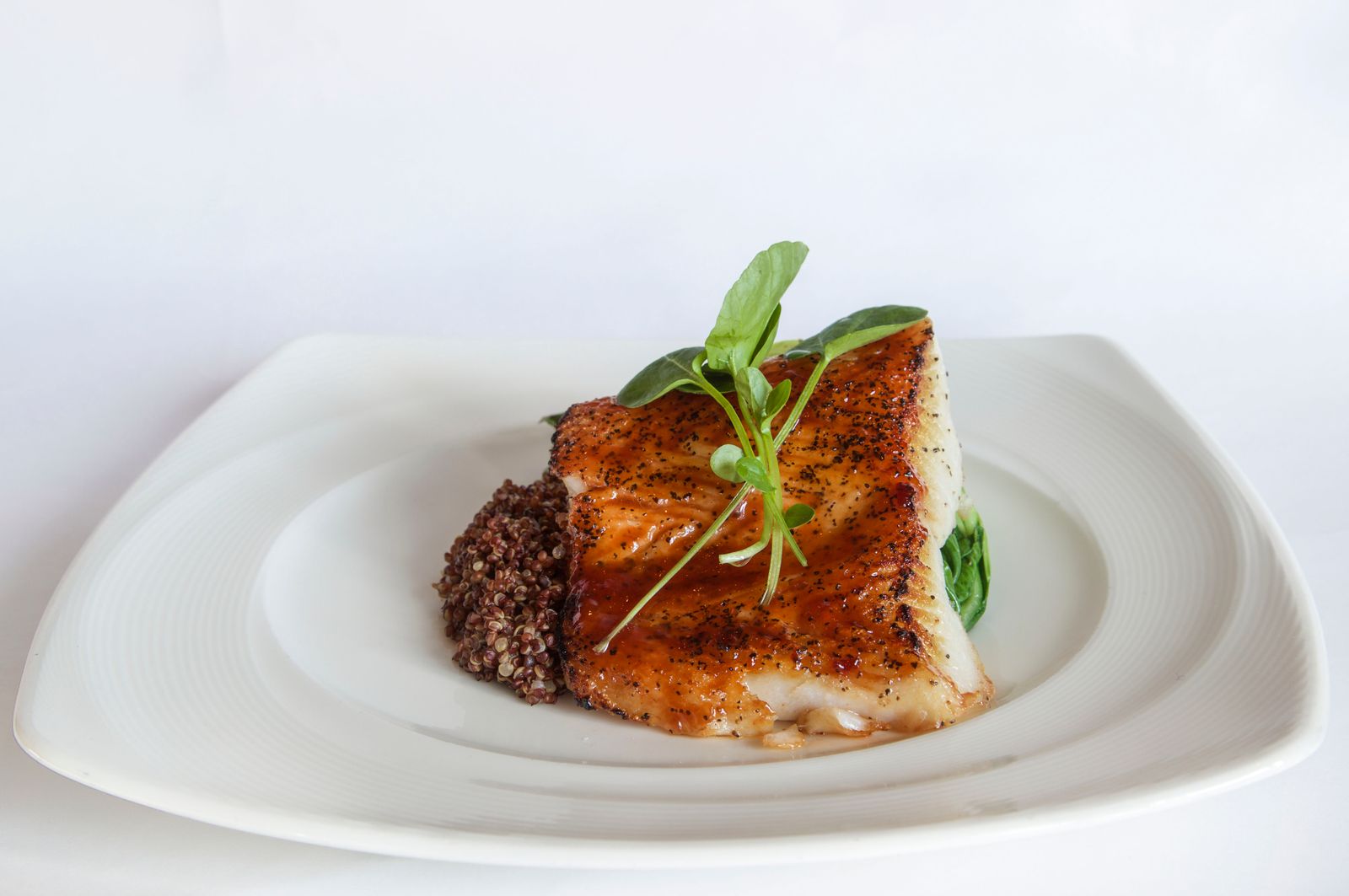 The catch, plated